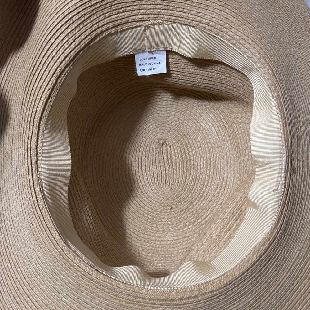 Summer Hat-OSFM-Paper Material-Tan-GUC - Picture 6 of 14